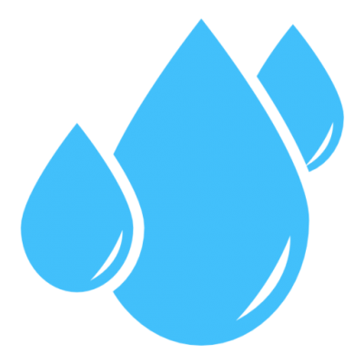 Water Droplet Png (greenish blue, black)