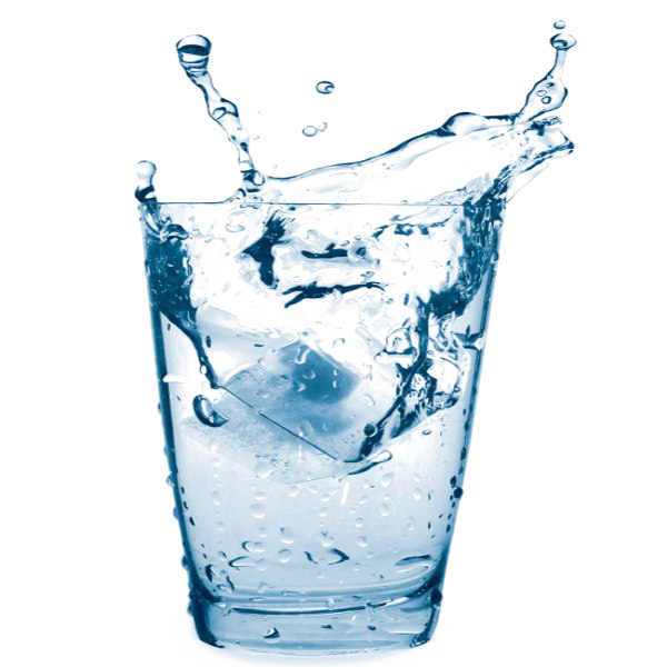 Water Glass Full Png Pic (white)