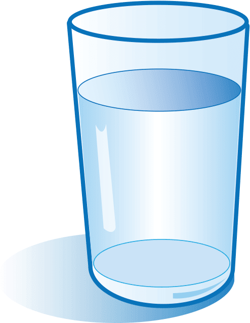 Water Glass Png Photo (black, teal, lavender, white)