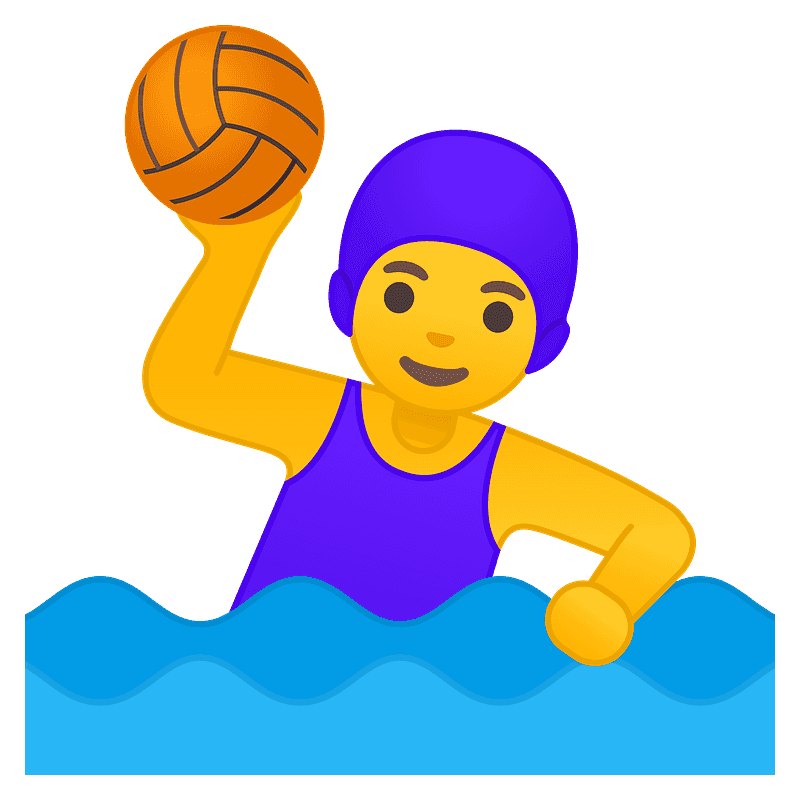 Water Polo Png Transparent (greenish blue, gray, orange, blue)