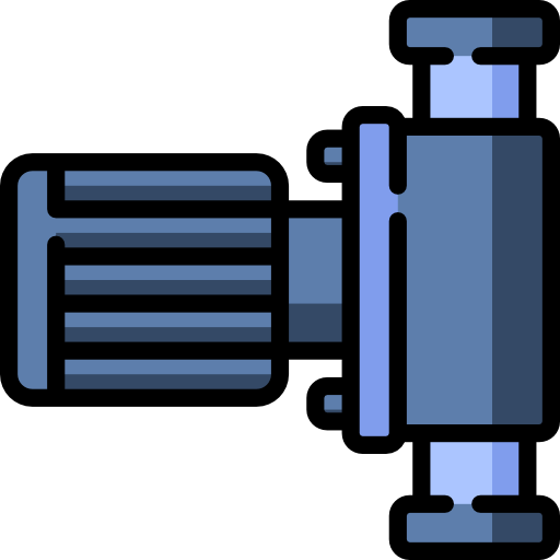 Water Pump Download Png Image (indigo, black, gray, teal, silver)