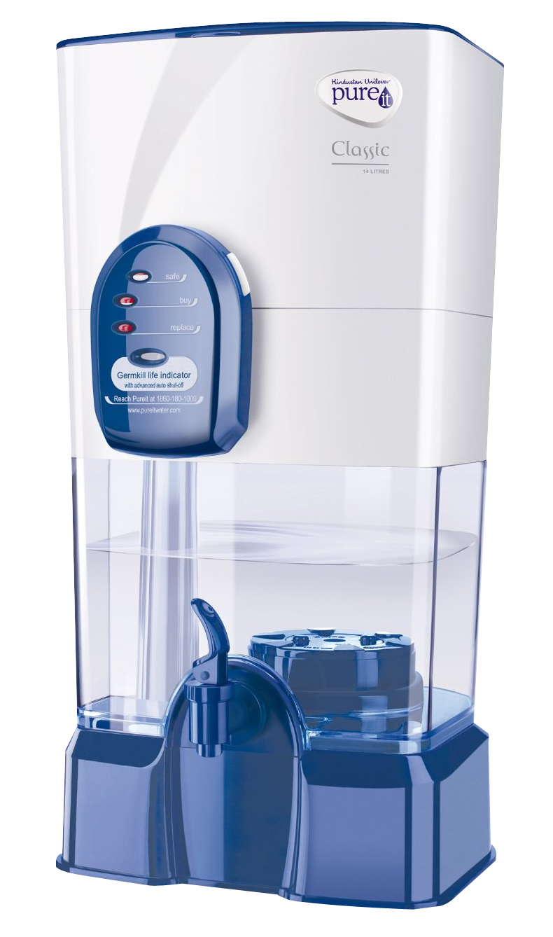 Water Purifier Transparent (gray, lavender, white)