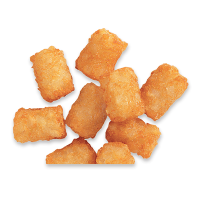 Tater Tots Png Transparent Image (black, gray, salmon, white)