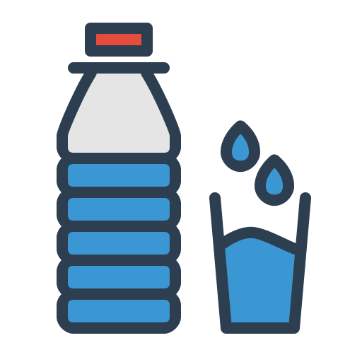 Water Drink Bottle Icon Free Png Icon Download (teal, lavender, black, indigo)