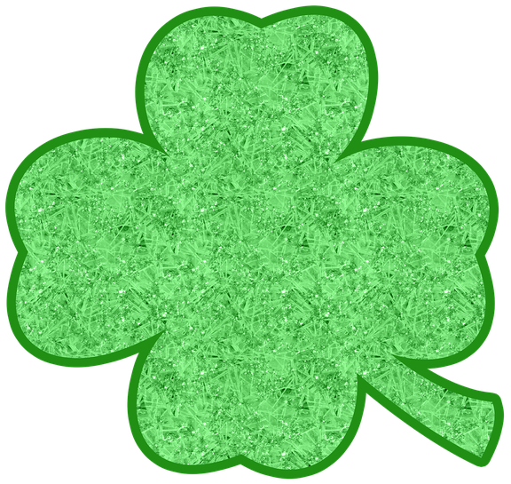 Watercolor Clover Png Isolated Image (black, gray)