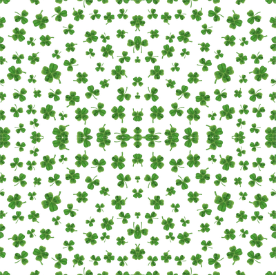 Watercolor Clover Png Isolated Pic (black)