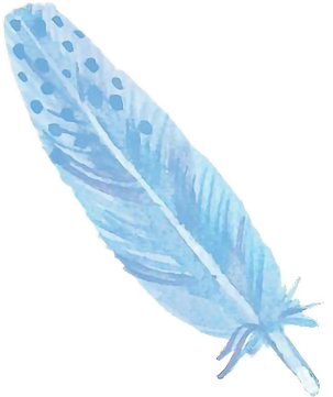 Watercolor Feather Png Clipart (black, silver)