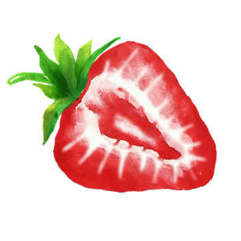 Watercolor Strawberry Png Hd Isolated (black, red, white)