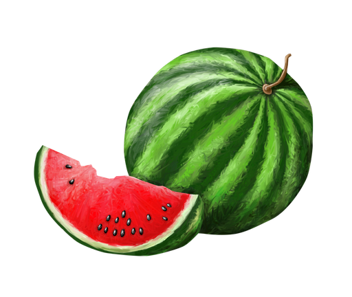 Watermelon Png Background (black, gray, red, green)