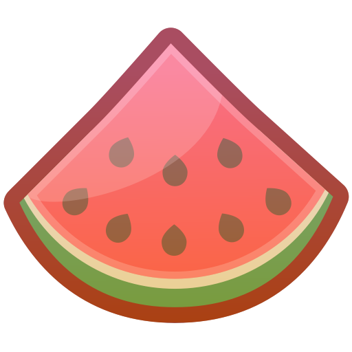 Watermelon Png Download Image (black, gray, salmon)