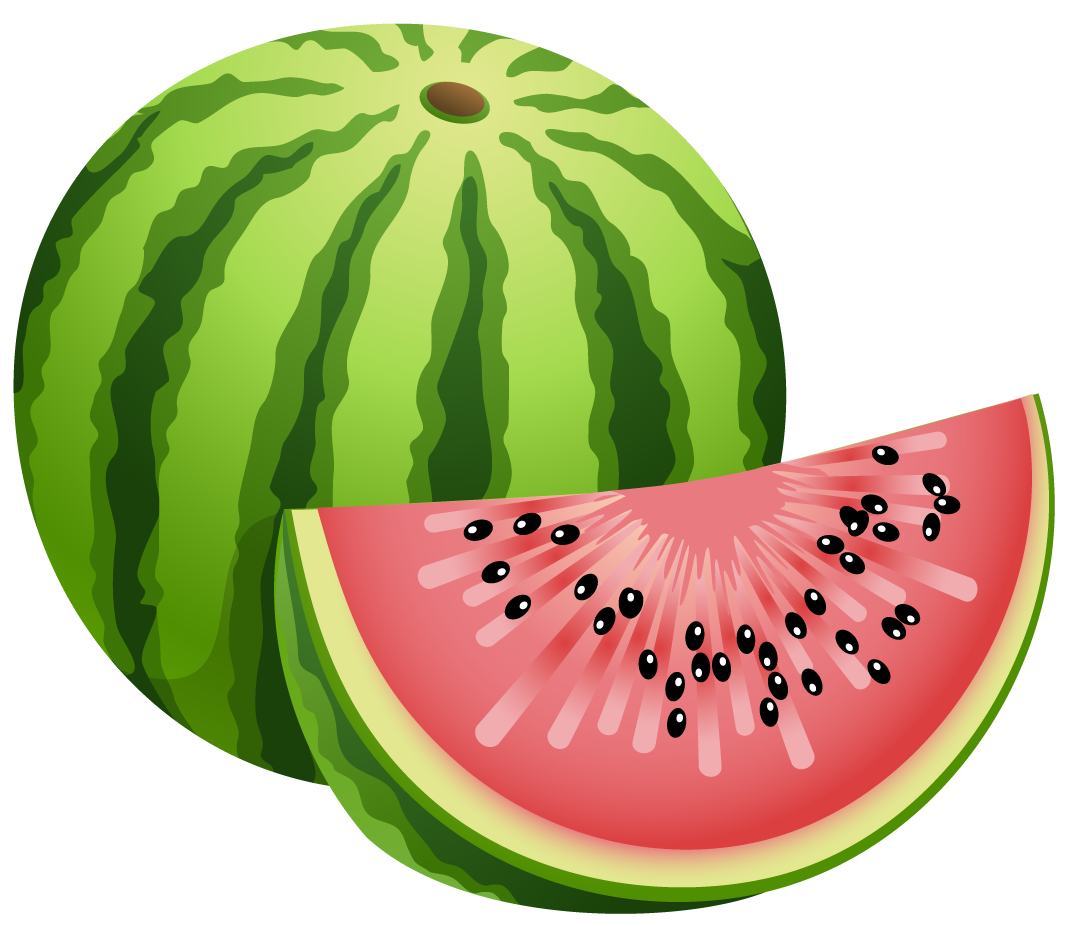 Watermelon Png File (lavender, indigo, black, salmon, white)