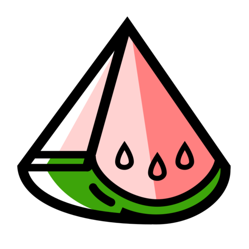 Watermelon Free Png Icon Download (pink, salmon, black, green, white)