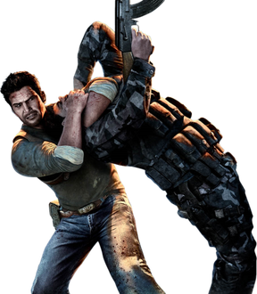 Nathan Drake Png Clipart (black)