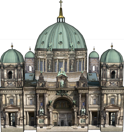 Cathedral Png File (black, gray, indigo)