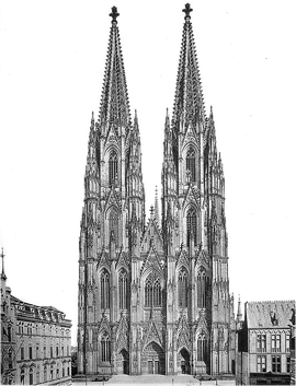 Cathedral Transparent Background (black, gray)