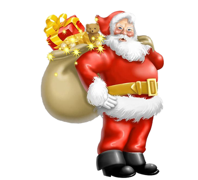 Father Christmas Png Clipart (lavender, black, silver, white)