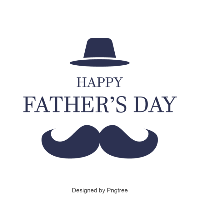 Fathers Day Png Isolated File (indigo, navy, white)