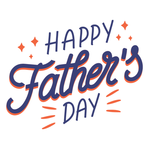 Fathers Day Transparent Png (indigo, black)