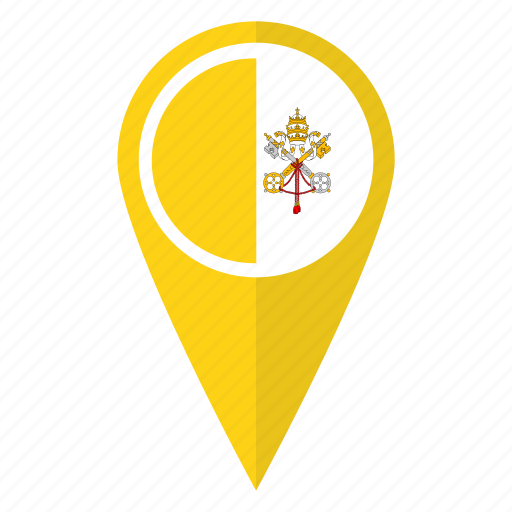 Vatican City Flag Png Photo (black, white, gold)