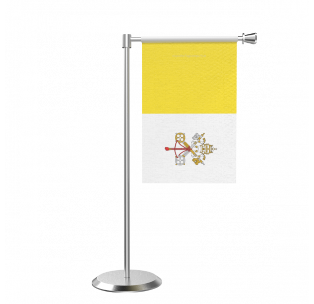 Vatican City Flag Png Transparent (black, lavender, gold)