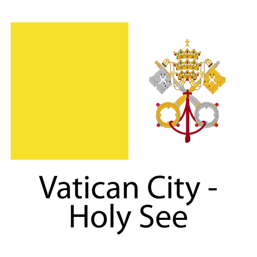 Vatican City Flag Transparent Png (gray, white, gold)