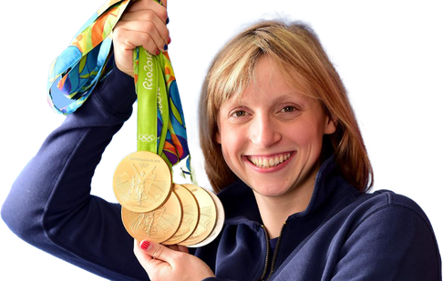 Katie Ledecky Olympic Player Png Image (black)