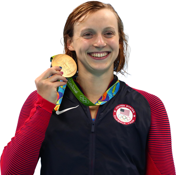 Katie Ledecky Olympic Player Png Pic (black)