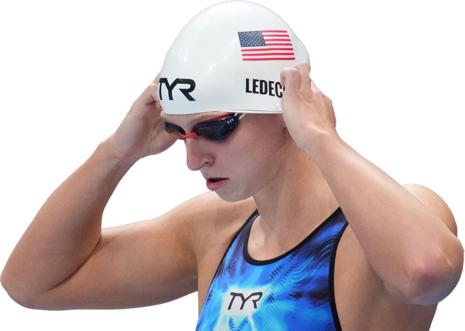 Katie Ledecky Olympic Player Png Picture (white, lavender, black, silver)