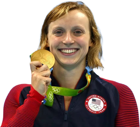 Katie Ledecky Olympic Player Png Transparent Image (black)