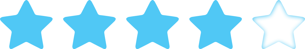 Rating Star Png Image (black, greenish blue)