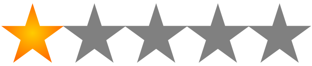 Rating Star Png Transparent Picture (gray, orange)