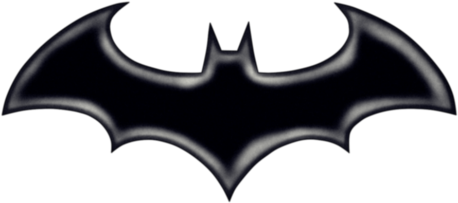 Batman Arkham City Logo Png Transparent Image (black)