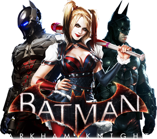 Batman Arkham Knight Background Png (black, white)