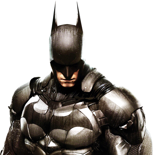 Batman Arkham Knight Png Transparent Picture (white, black)