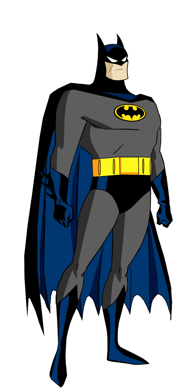 Batman Cartoon Png Clipart (white, black, lavender, gray, navy)