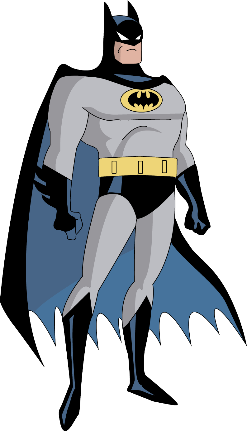 Batman Cartoon Png Isolated Hd (white, black, gray, silver)