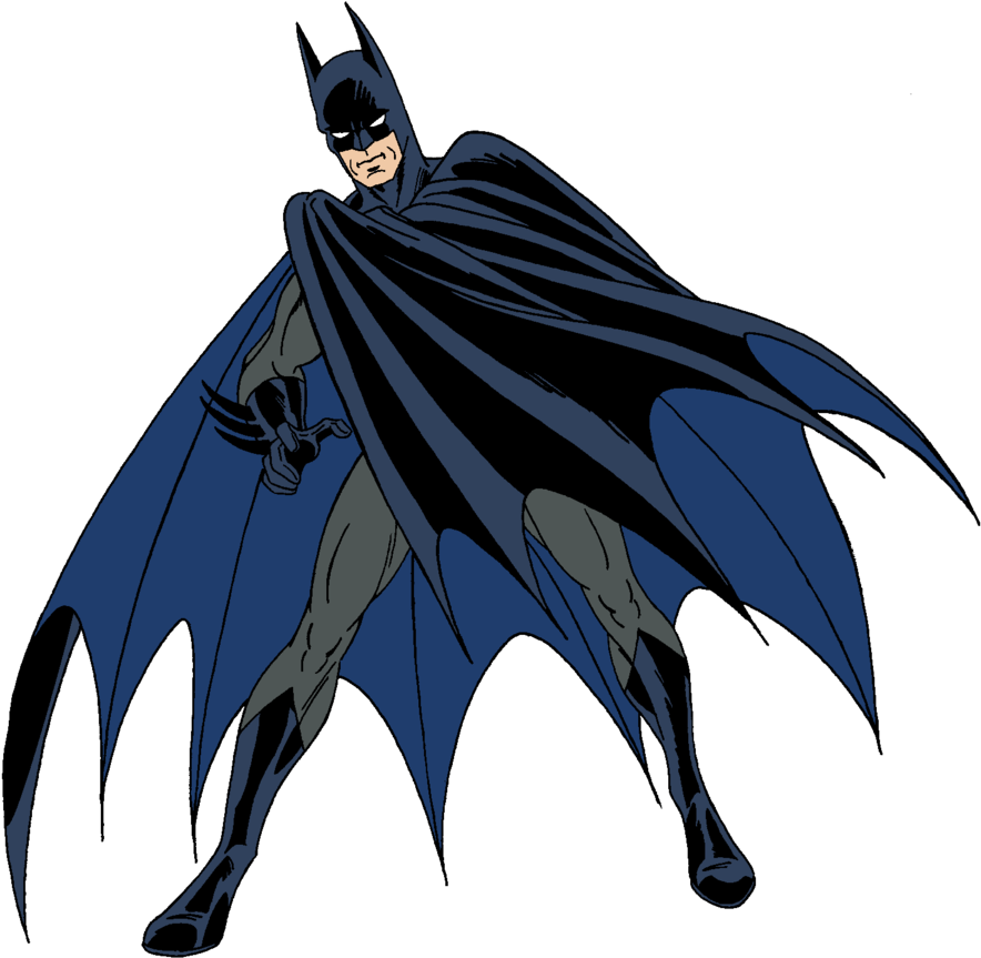 Batman Comic Book Outfit Png Clipart (indigo, black, gray, navy)