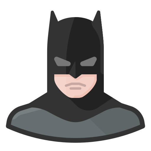 Batman Free Png Icon Download (gray, black)