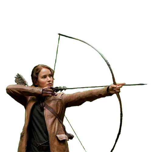 Katniss Everdeen Png File (silver, black, white, green, mint)