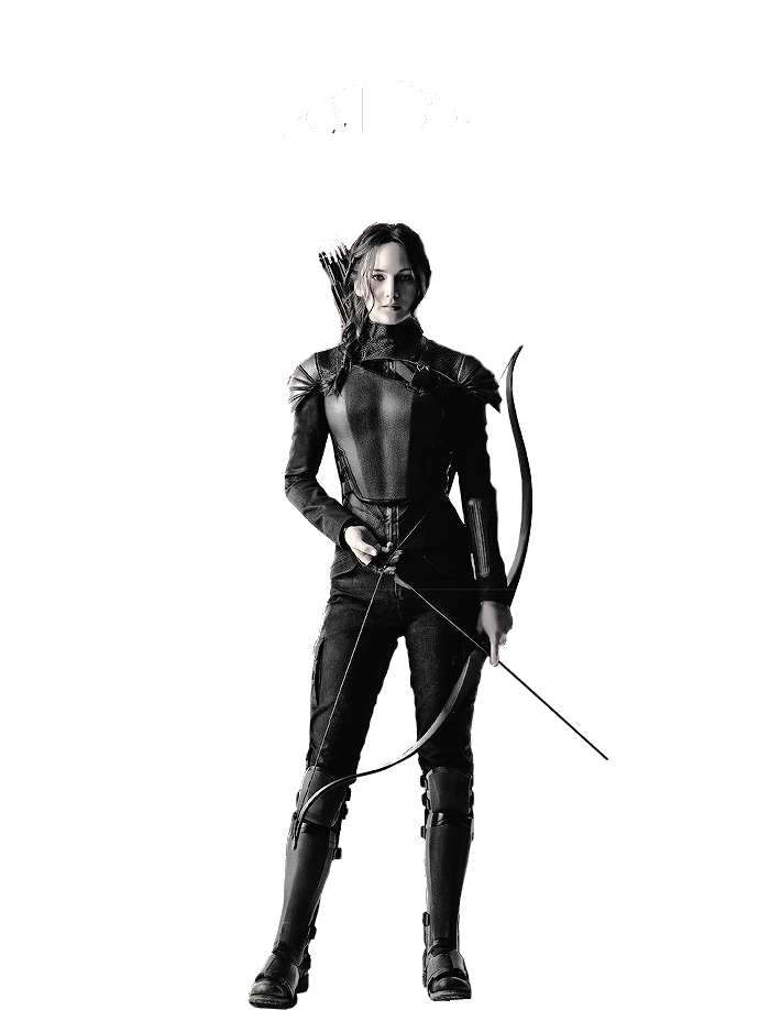 Katniss Everdeen Png Transparent (white, black)