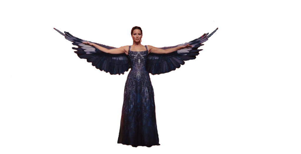 Katniss Everdeen Transparent Background (black)