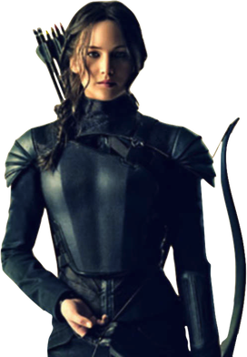 Katniss Everdeen Transparent Png (black)