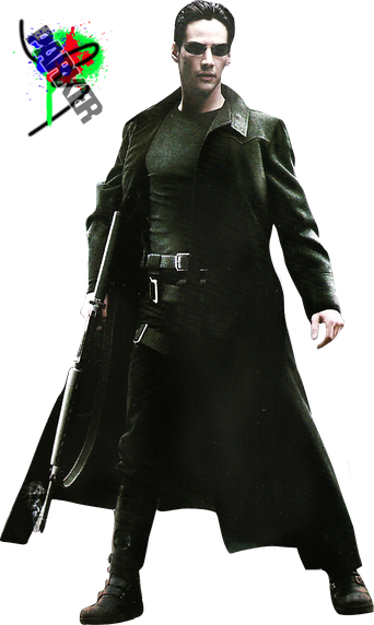 Matrix Movie Png Photo (black)