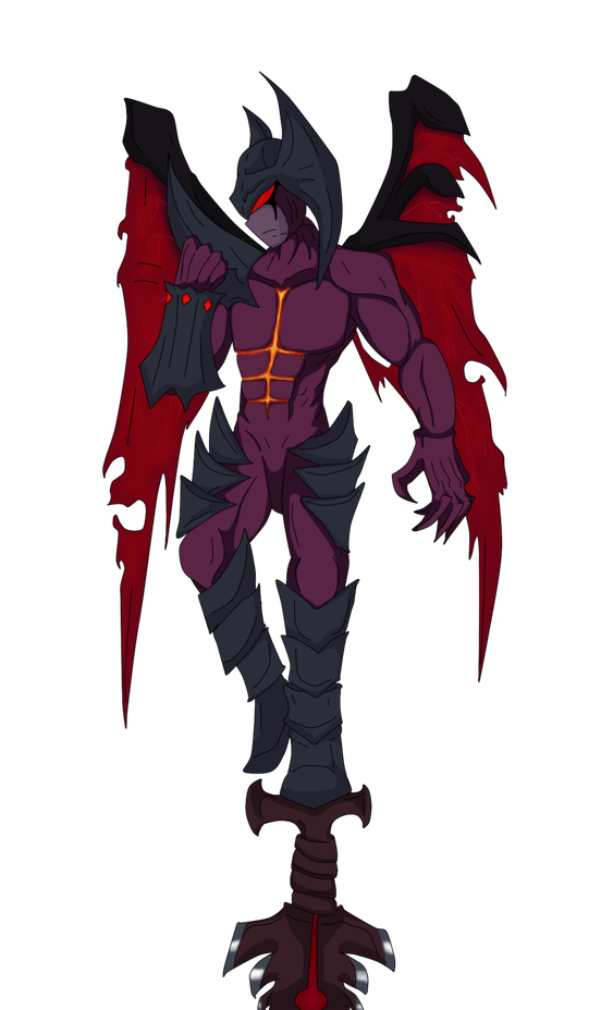 Aatrox Demon Png Picture (black, indigo)