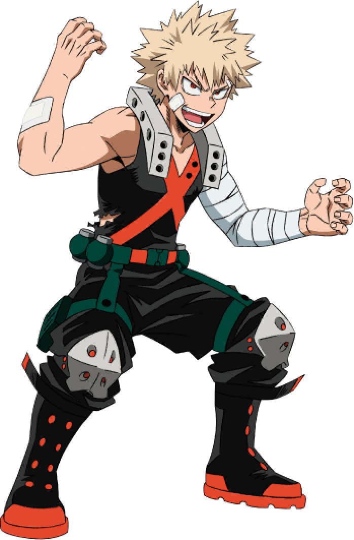 Katsuki Bakugo Png Free Download (black, pink)