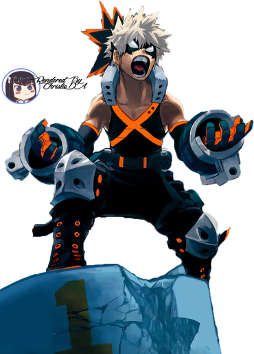 Katsuki Bakugo Png Photo (silver, navy, black)