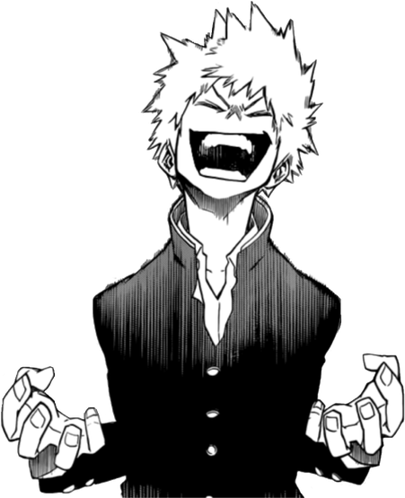 Katsuki Bakugo Png Photos (white, gray, indigo, black)