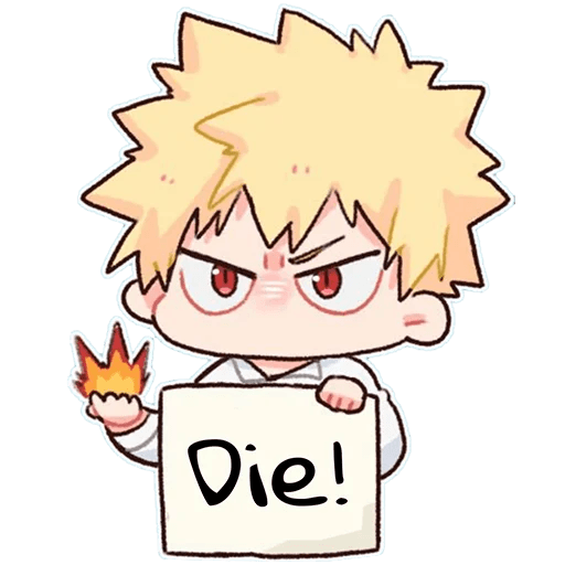 Katsuki Bakugo Png Pic (white, gray, beige)