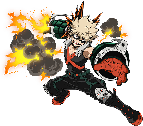 Katsuki Bakugo Png Picture (black, gray, pink, indigo)