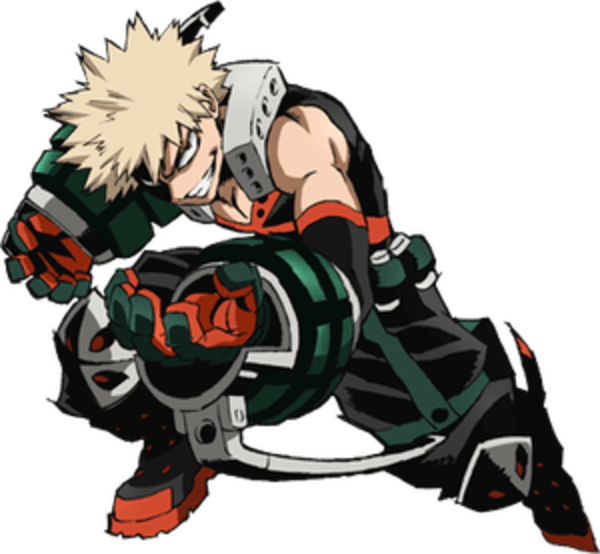 Katsuki Bakugo Png Transparent Image (black, pink)